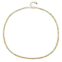 Yellow Diamond Silver Necklace (Riya)