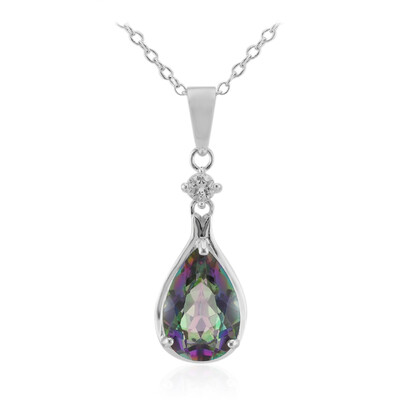 Mystic Quartz Silver Necklace