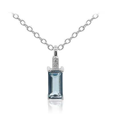 London Blue Topaz Silver Necklace