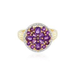 Zambian Amethyst Silver Ring