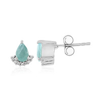 Grandidierite Silver Earrings