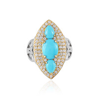 Sleeping Beauty Turquoise Silver Ring (Dallas Prince Designs)