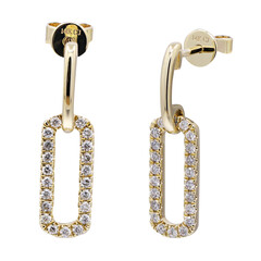 14K I1 (H) Diamond Gold Earrings (CIRARI)
