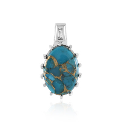 9ct Blue Topaz & Turquoise pendant. Pendant 9ct Blue Topaz & Turquoise pendant. Pendant