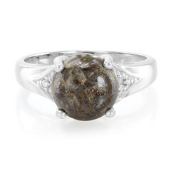 Dinosaur Bone Silver Ring