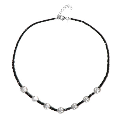 White Quartz Silver Necklace