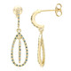 Fancy Diamond Silver Earrings
