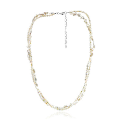 Keshi pearl Silver Necklace (TPC)