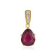 Bemainty Ruby Silver Pendant