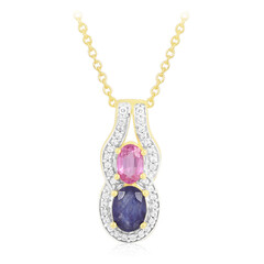 Madagascar Blue Sapphire Silver Necklace