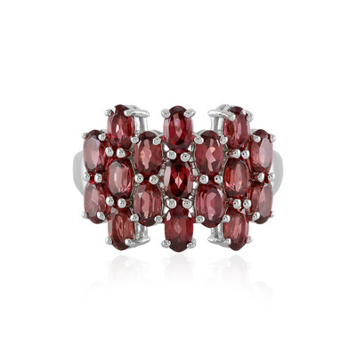 Mozambique Garnet Silver Ring