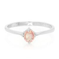 Padparadscha Sapphire Silver Ring