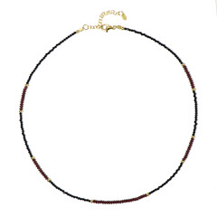 Mozambique Garnet Silver Necklace
