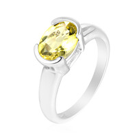 Ouro Verde Quartz Silver Ring