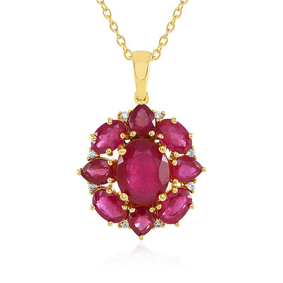 Madagascar Ruby Silver Necklace