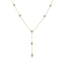 9K Flawless (G) Diamond Gold Necklace (de Melo)