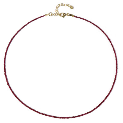 Tanzanian Ruby Silver Necklace