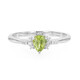 Cuprian Tourmaline Silver Ring