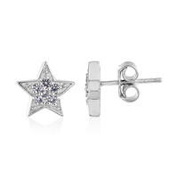 Tanzanite Silver Earrings