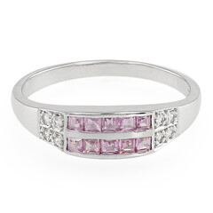Ceylon Pink Sapphire Silver Ring