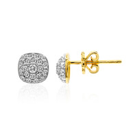 18K IF (D) Diamond Gold Earrings