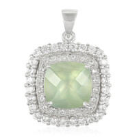 Prehnite Silver Pendant