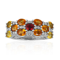 Fancy Sapphire Silver Ring