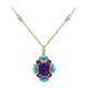 14K Amethyst Gold Necklace