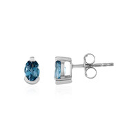 London Blue Topaz Silver Earrings