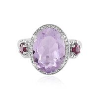Rose de France Amethyst Silver Ring