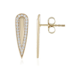 9K Zircon Gold Earrings (de Melo)