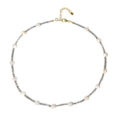 White Freshwater Pearl Silver Necklace