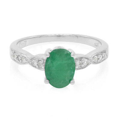 Bahia Emerald Silver Ring