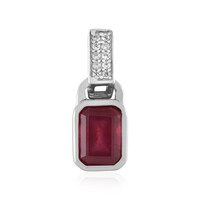Bemainty Ruby Silver Pendant