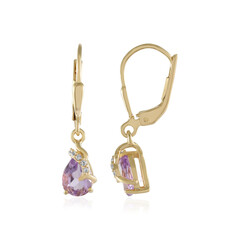Rose de France Amethyst Silver Earrings
