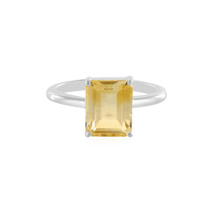 Bi Colour Citrine Silver Ring