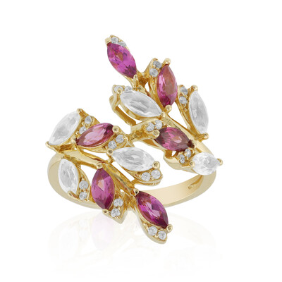 Rhodolite Silver Ring