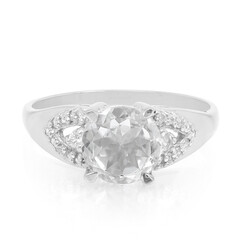 Goshenite Silver Ring