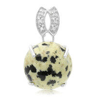 Dalmatian Jasper Silver Pendant