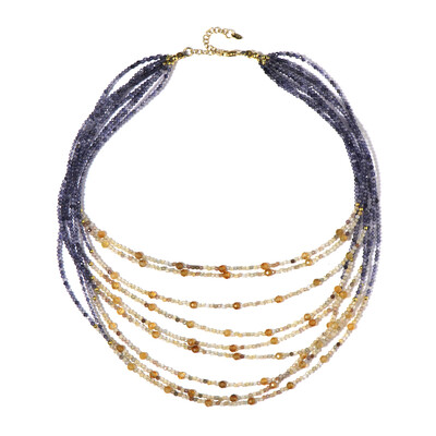 Iolite Silver Necklace (Riya)