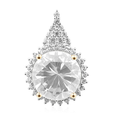 9K Danburite Gold Pendant