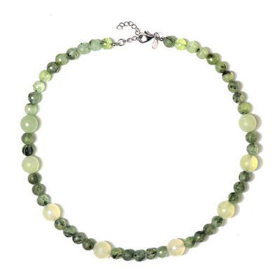 Prehnite Silver Necklace