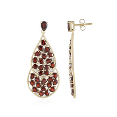 Mozambique Garnet Silver Earrings