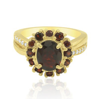 Garnet Silver Ring