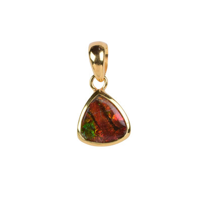 Ammolite Silver Pendant
