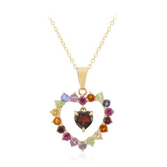 Garnet Silver Necklace