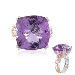 Rose de France Amethyst Silver Ring (Gems en Vogue)