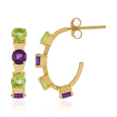 Peridot Silver Earrings