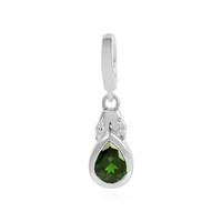 Russian Diopside Silver Pendant