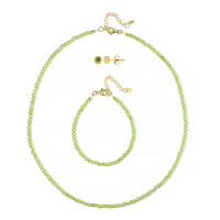 Peridot Silver Set